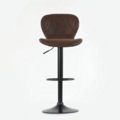 Барный стул Barneo N-86 Time / Black / VPU Brown Vintage коричневый винтаж PK970-18 в Ханты-Мансийске - hanty-mansiysk.mebel24.online | фото 3