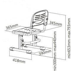 Детский стул SST3 Blue в Ханты-Мансийске - hanty-mansiysk.mebel24.online | фото 4