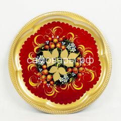 Электрический самовар "Банка ажурная" 3 литра в наборе №1 с росписью "Хохлома на красном" в Ханты-Мансийске - hanty-mansiysk.mebel24.online | фото 3