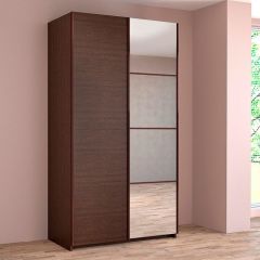 ИННЭС-5 Шкаф-купе 2-х дв. 1400 (1дв. Ф1 - венге, 1дв. Ф2 - зеркало) в Ханты-Мансийске - hanty-mansiysk.mebel24.online | фото