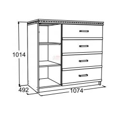 Комод-2 Ольга-13 в Ханты-Мансийске - hanty-mansiysk.mebel24.online | фото 2