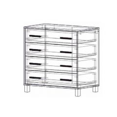 Комод 4 ящика "Лофт 8" в Ханты-Мансийске - hanty-mansiysk.mebel24.online | фото 2
