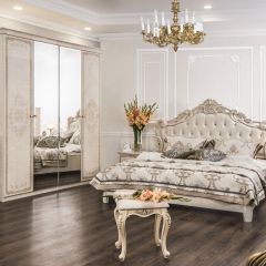 Комод 4 ящика с Зеркалом ППУ (крем) коллекция Патрисия в Ханты-Мансийске - hanty-mansiysk.mebel24.online | фото 5
