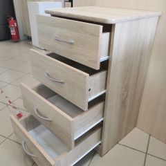 Комод 480 с 4-ящиками (Дуб сонома светлый) в Ханты-Мансийске - hanty-mansiysk.mebel24.online | фото 2