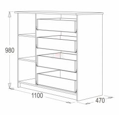 Комод-9 в Ханты-Мансийске - hanty-mansiysk.mebel24.online | фото 3