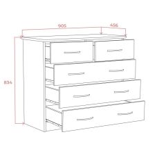 Комод 900 (Дуб сонома светлый) Эко в Ханты-Мансийске - hanty-mansiysk.mebel24.online | фото 2