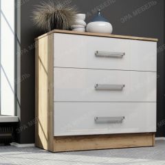 Комод Адель (дуб вотан/белый глянец) в Ханты-Мансийске - hanty-mansiysk.mebel24.online | фото