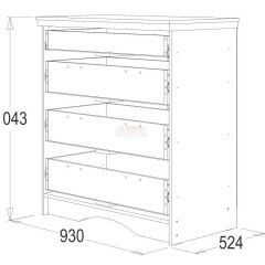 Комод Ольга-10 МДФ в Ханты-Мансийске - hanty-mansiysk.mebel24.online | фото 2