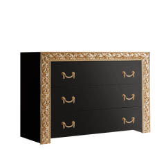 Комод Тиффани Premium черная/золото (ТФКМ-1(П) в Ханты-Мансийске - hanty-mansiysk.mebel24.online | фото