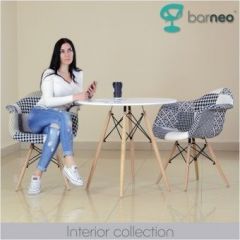 Кресло Barneo N-14 Patchwork черно-белый в Ханты-Мансийске - hanty-mansiysk.mebel24.online | фото 3