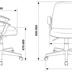 Кресло Бюрократ CH-808-LOW/#B черный 3С11 в Ханты-Мансийске - hanty-mansiysk.mebel24.online | фото 4