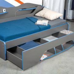 Кровать 11.03 Индиго + орт. основание (900*2000) в Ханты-Мансийске - hanty-mansiysk.mebel24.online | фото 2