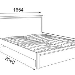 Кровать 1.6 Беатрис М07 Стандарт с ортопедическим основанием (Орех гепланкт) в Ханты-Мансийске - hanty-mansiysk.mebel24.online | фото 2