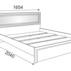 Кровать 1.6 Беатрис М09 с мягкой спинкой и настилом (Орех гепланкт) в Ханты-Мансийске - hanty-mansiysk.mebel24.online | фото 2