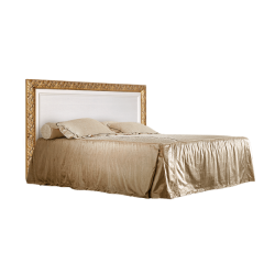 Кровать 2-х спальная (1,4 м) Тиффани штрих-лак/золото с подъемным механизмом (ТФКР140-2[7]) в Ханты-Мансийске - hanty-mansiysk.mebel24.online | фото