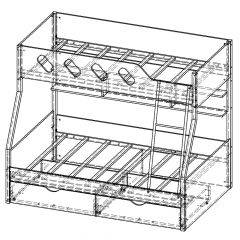 Кровать двухъярусная ДЕЛЬТА-20.02 в Ханты-Мансийске - hanty-mansiysk.mebel24.online | фото 6