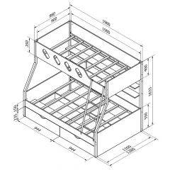 Кровать двухъярусная ДЕЛЬТА-20.02 в Ханты-Мансийске - hanty-mansiysk.mebel24.online | фото 5