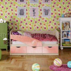 Кровать Бабочки (Розовый металлик) 1600 в Ханты-Мансийске - hanty-mansiysk.mebel24.online | фото