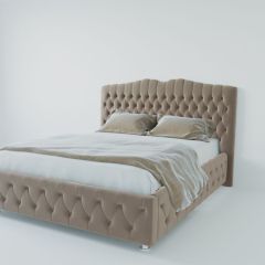 Кровать Нягань с ПМ 900 (велюр серый) в Ханты-Мансийске - hanty-mansiysk.mebel24.online | фото 2