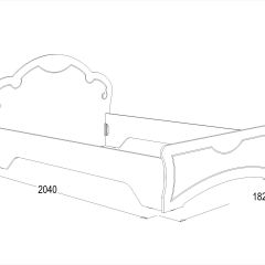 Кровать Ольга-10 МДФ (1600) без основания в Ханты-Мансийске - hanty-mansiysk.mebel24.online | фото 2