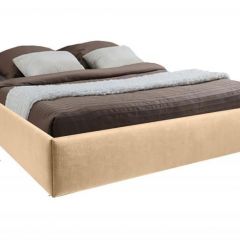 Кровать Подиум с ПМ 800 (экокожа бежевая) в Ханты-Мансийске - hanty-mansiysk.mebel24.online | фото 2