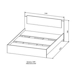 СОФИ СКР1600.1 Кровать 1600 в Ханты-Мансийске - hanty-mansiysk.mebel24.online | фото 2