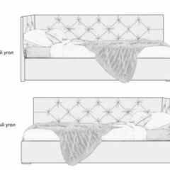 Кровать угловая Лилу интерьерная +основание/ПМ/бельевое дно (80х200) в Ханты-Мансийске - hanty-mansiysk.mebel24.online | фото 5