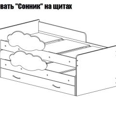 Кровать выкатная Соник (800*1900) в Ханты-Мансийске - hanty-mansiysk.mebel24.online | фото 2
