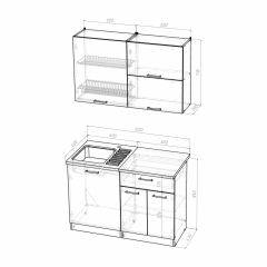 Кухонный гарнитур Алина лайт (1200) в Ханты-Мансийске - hanty-mansiysk.mebel24.online | фото 3