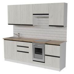 Кухонный гарнитур Амели компакт 2200 мм в Ханты-Мансийске - hanty-mansiysk.mebel24.online | фото 4