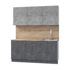 Кухонный гарнитур Асти-бетон 1.8 в Ханты-Мансийске - hanty-mansiysk.mebel24.online | фото