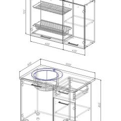 Кухонный гарнитур Лада 1000 (Стол. 26мм) в Ханты-Мансийске - hanty-mansiysk.mebel24.online | фото 3