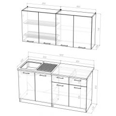 Кухонный гарнитур Лариса стандарт 2 1600 мм в Ханты-Мансийске - hanty-mansiysk.mebel24.online | фото 2