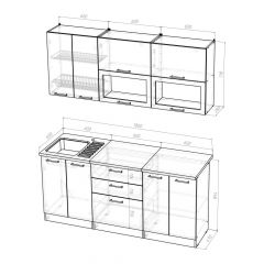 Кухонный гарнитур Лоретта макси 1800 мм в Ханты-Мансийске - hanty-mansiysk.mebel24.online | фото 2