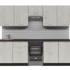 Кухонный гарнитур Лоретта мега 2500 мм в Ханты-Мансийске - hanty-mansiysk.mebel24.online | фото 3