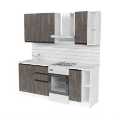 Кухонный гарнитур Ноктюрн медиум 1400 мм в Ханты-Мансийске - hanty-mansiysk.mebel24.online | фото 3