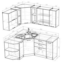 Кухонный гарнитур Паола оптима 1500х1800 мм в Ханты-Мансийске - hanty-mansiysk.mebel24.online | фото 2