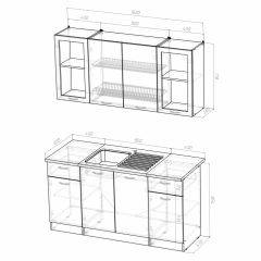 Кухонный гарнитур Сабрина стандарт 1600 в Ханты-Мансийске - hanty-mansiysk.mebel24.online | фото 3