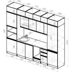 Кухонный гарнитур Сиена люкс 3000 мм в Ханты-Мансийске - hanty-mansiysk.mebel24.online | фото 2