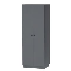 Квадро ШК-1 Шкаф 2дв. (ЛДСП графит) в Ханты-Мансийске - hanty-mansiysk.mebel24.online | фото