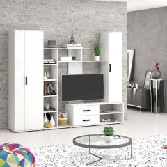 Шкаф Торонто (Белый текстурный) в Ханты-Мансийске - hanty-mansiysk.mebel24.online | фото 2