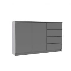 МОРИ МК 1600.1 Комод (графит) в Ханты-Мансийске - hanty-mansiysk.mebel24.online | фото 2