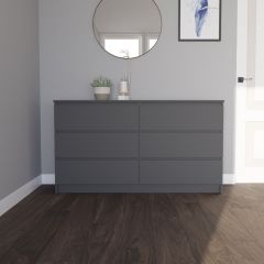 МОРИ МК 1380.6 Комод (графит) в Ханты-Мансийске - hanty-mansiysk.mebel24.online | фото