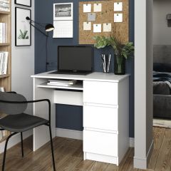 МОРИ МС-6 Стол ПРАВЫЙ (белый) в Ханты-Мансийске - hanty-mansiysk.mebel24.online | фото