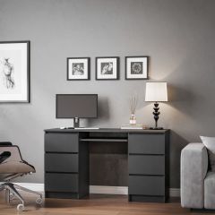 МОРИ МС-2 Стол 6 ящиков (графит) в Ханты-Мансийске - hanty-mansiysk.mebel24.online | фото