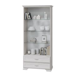НИКОЛЬ Шкаф-витрина с 2 ст.дв. и 2 ящика в Ханты-Мансийске - hanty-mansiysk.mebel24.online | фото 2