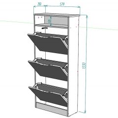 Обувница W10 в Ханты-Мансийске - hanty-mansiysk.mebel24.online | фото 2