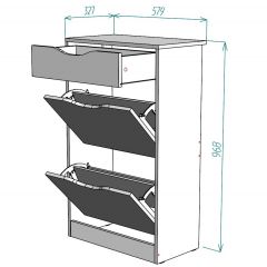 Обувница W22 в Ханты-Мансийске - hanty-mansiysk.mebel24.online | фото 2