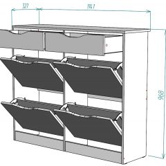 Обувница W26 в Ханты-Мансийске - hanty-mansiysk.mebel24.online | фото 2