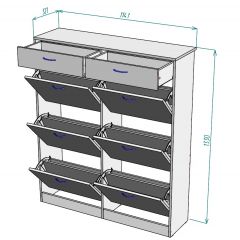 Обувница W27 в Ханты-Мансийске - hanty-mansiysk.mebel24.online | фото 2